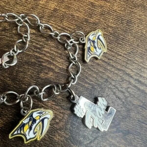 NHL Nashville #1 Fan Charm Bracelet
